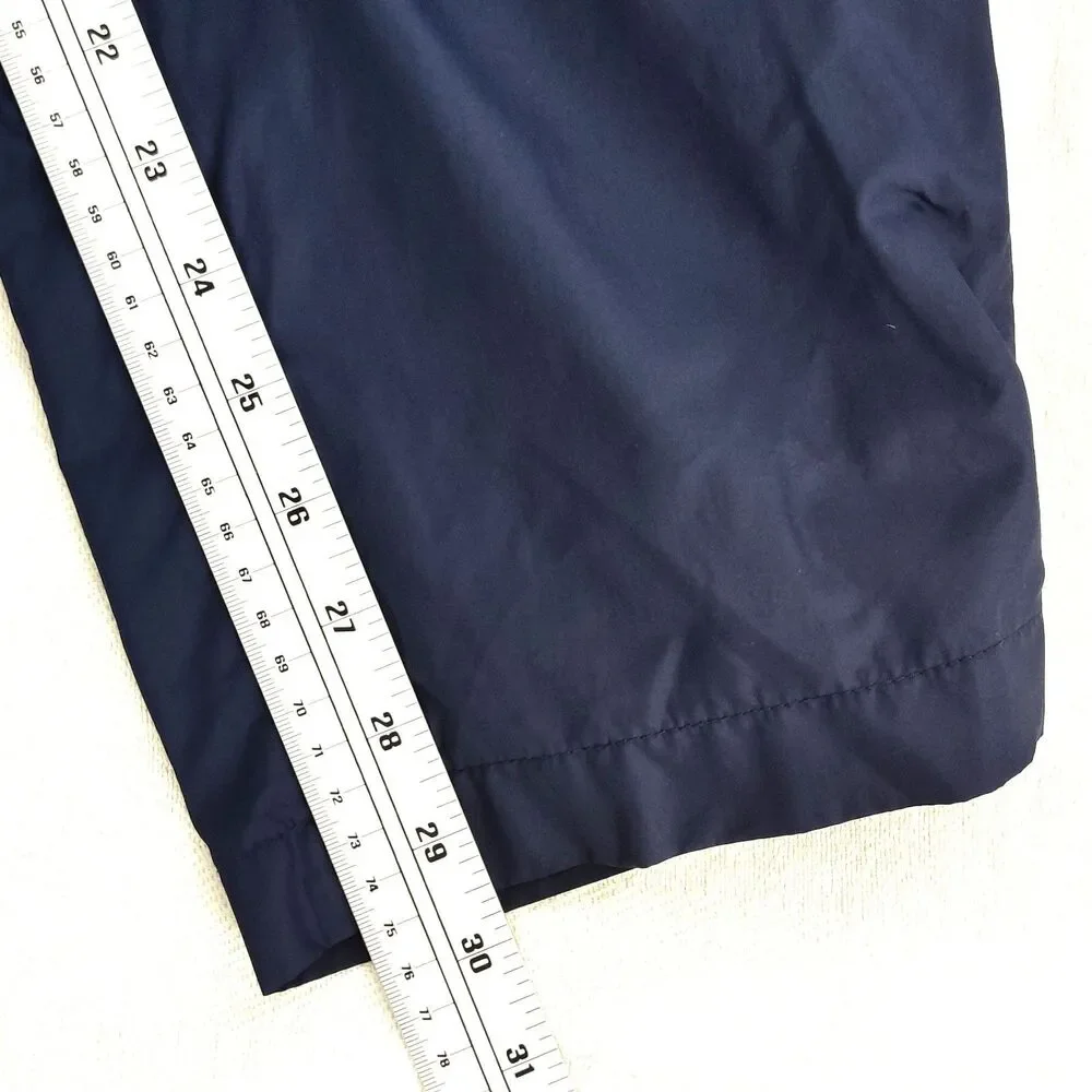 Adidas Mens L Navy Blue Orange Windbreaker Jacket Track Pants Tracksuit Set